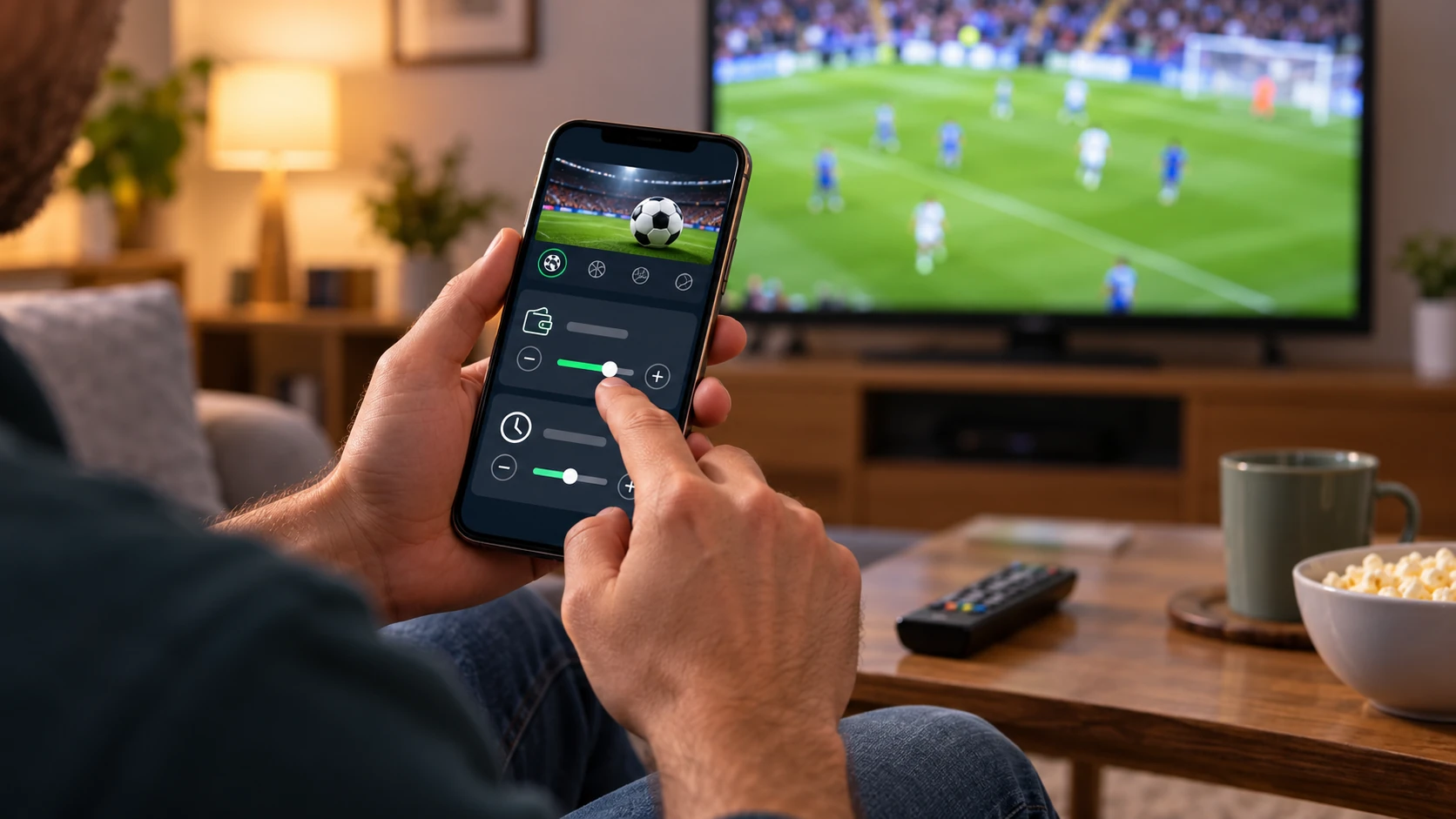 Apuestas deportivas en un dispositivo m&oacute;vil