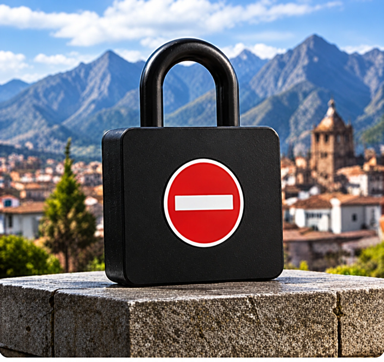 Candado como s&iacute;mbolo de autoexclusi&oacute;n y bloqueo voluntario del acceso a apuestas