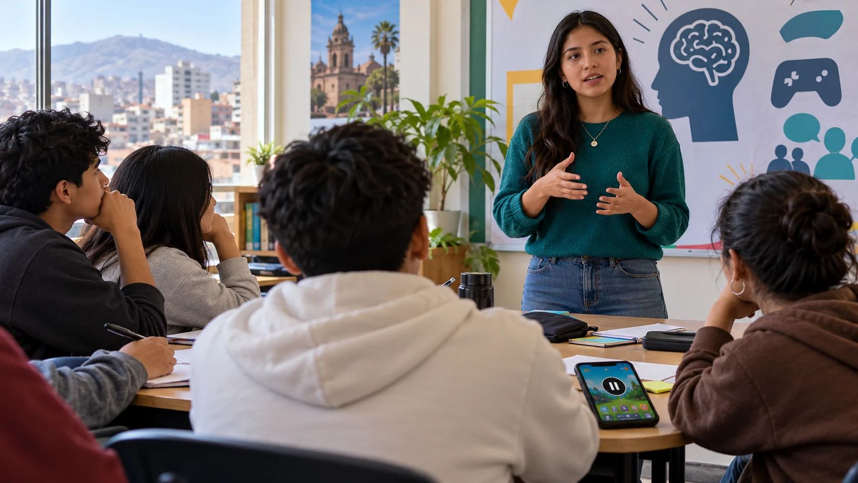 Taller de prevención de riesgos del juego para jóvenes en Perú