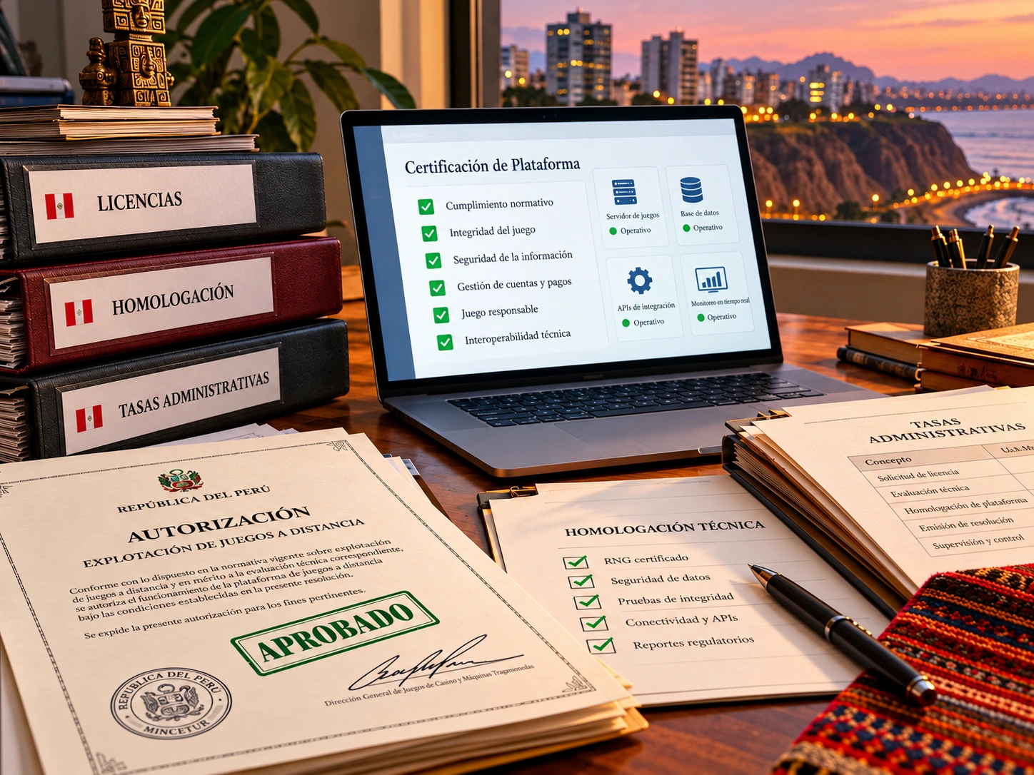 Documentos de autorizaci&oacute;n, homologaci&oacute;n y certificaci&oacute;n t&eacute;cnica en Per&uacute;.