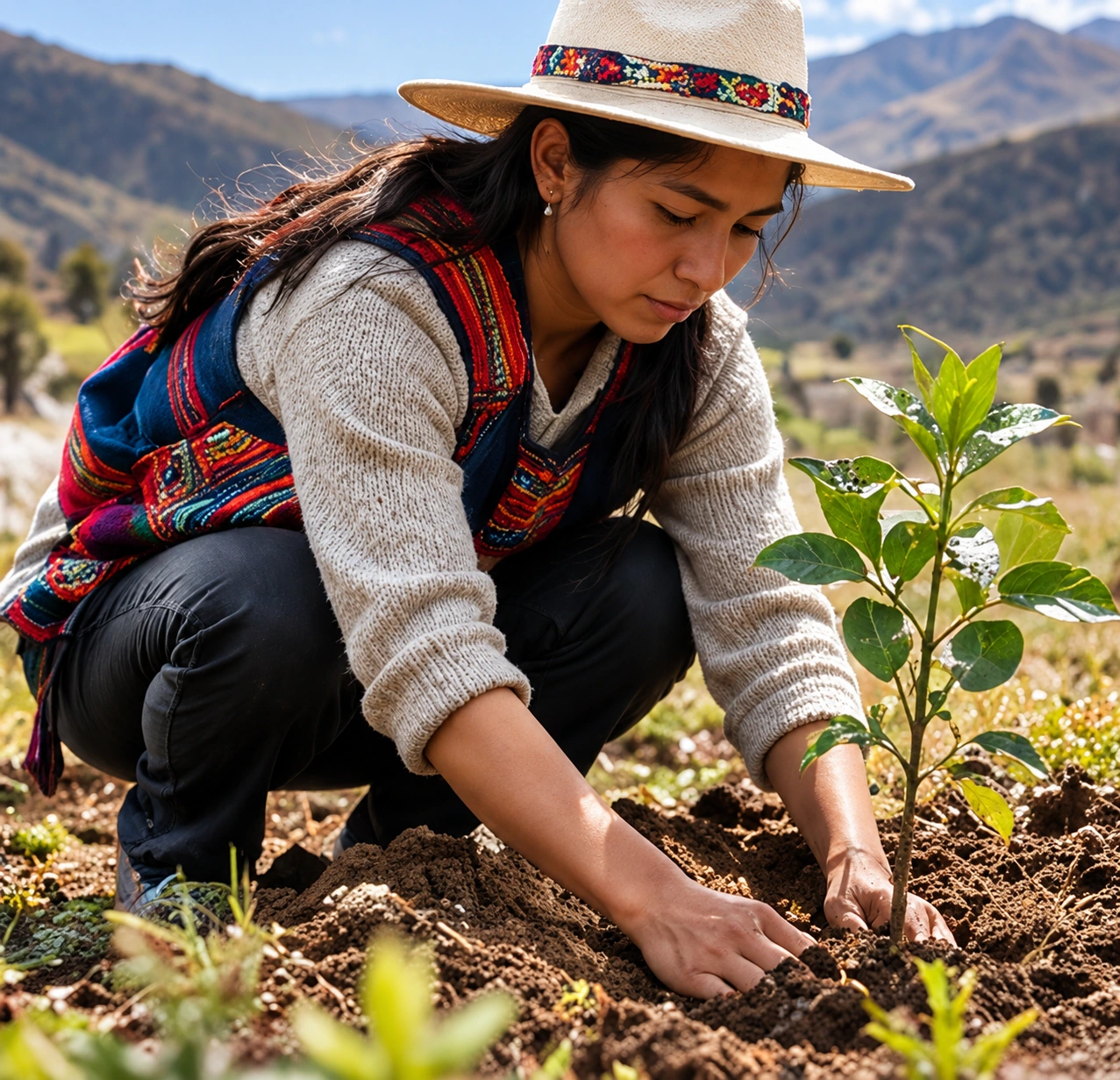 Reforestaci&oacute;n comunitaria en el Per&uacute;.