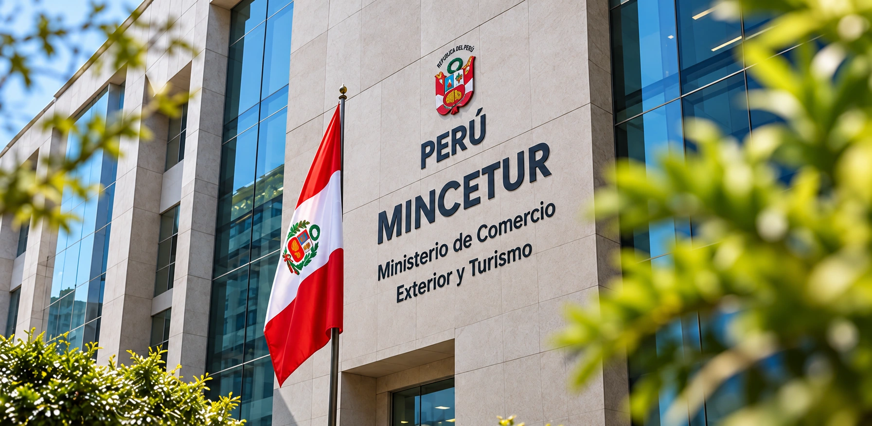Edificio institucional relacionado con MINCETUR y la regulación del juego en Perú