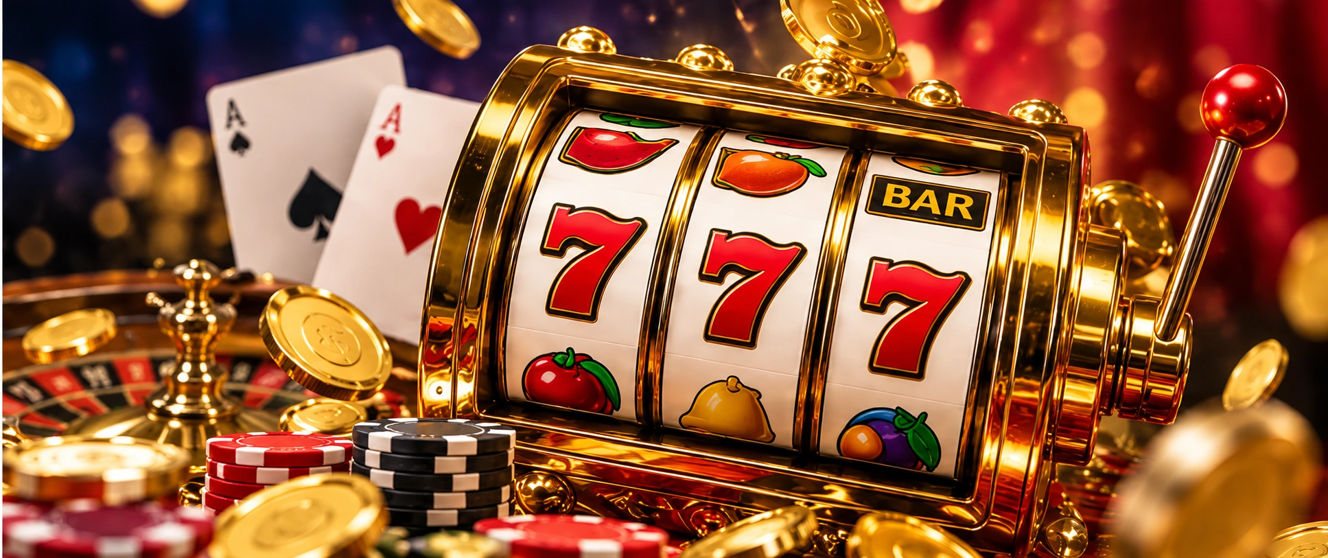 Tragamonedas online, fichas y distintas categor&iacute;as de juegos de casino.